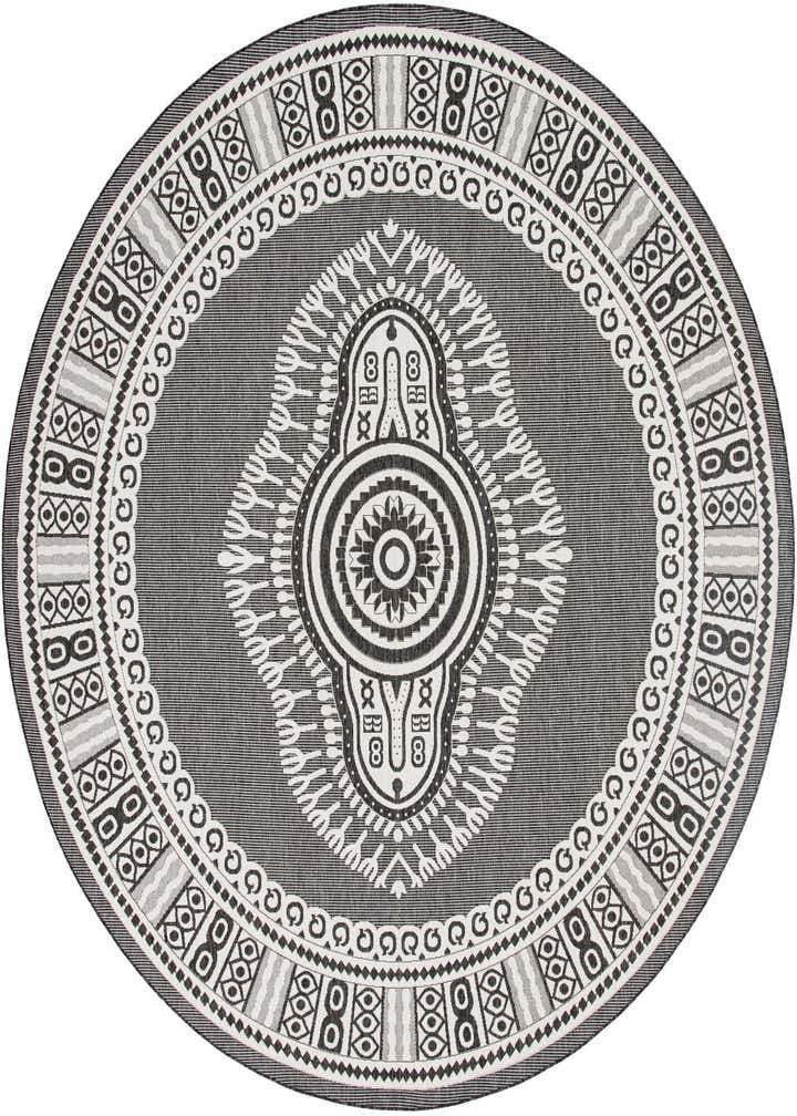 13' x 13' Easy-Clean Traditional Indoor / Outdoor Round Rug