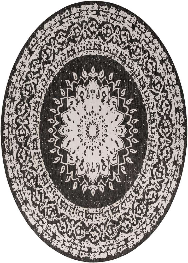 13' x 13' Easy-Clean Traditional Indoor / Outdoor Round Rug