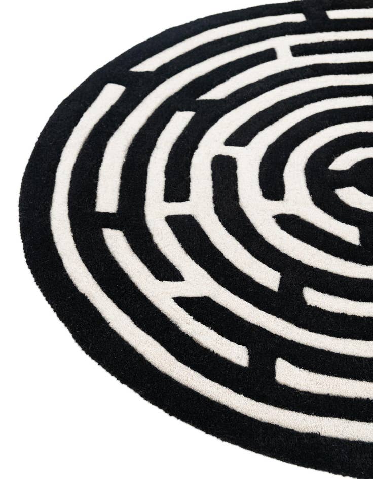 Detail image of 3' x 3' Playtime Kids Wool Round Rug