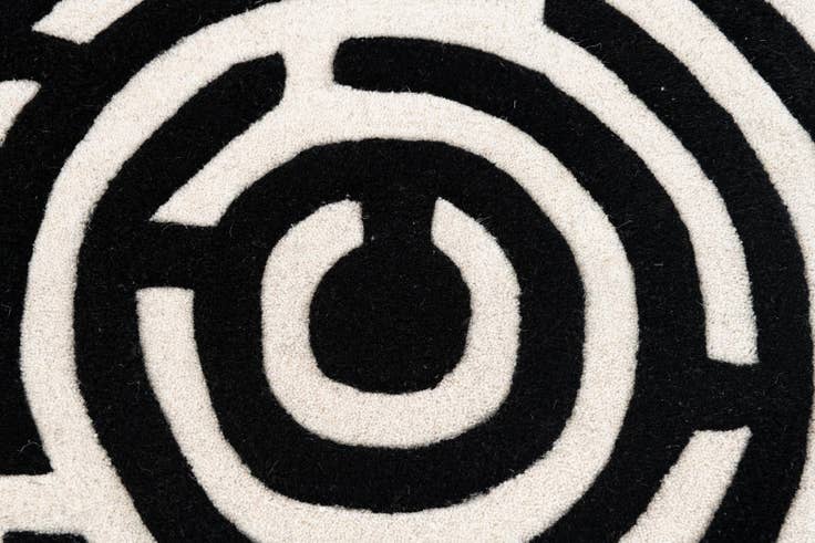 Detail image of 3' x 3' Playtime Kids Wool Round Rug