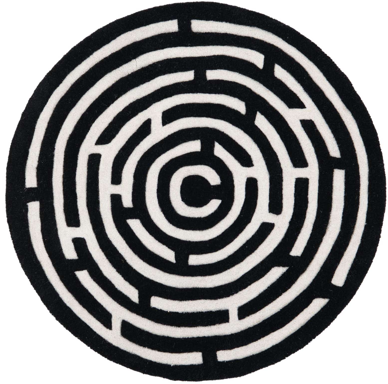 90cm x 90cm Playtime Kids Wool Round Rug