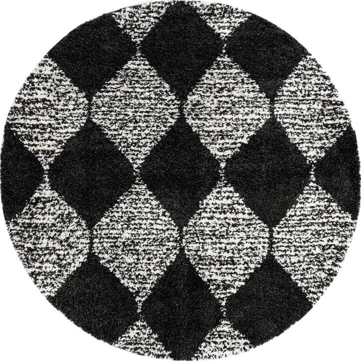 Detail image of 7' x 7' Serenity Shag Round Rug