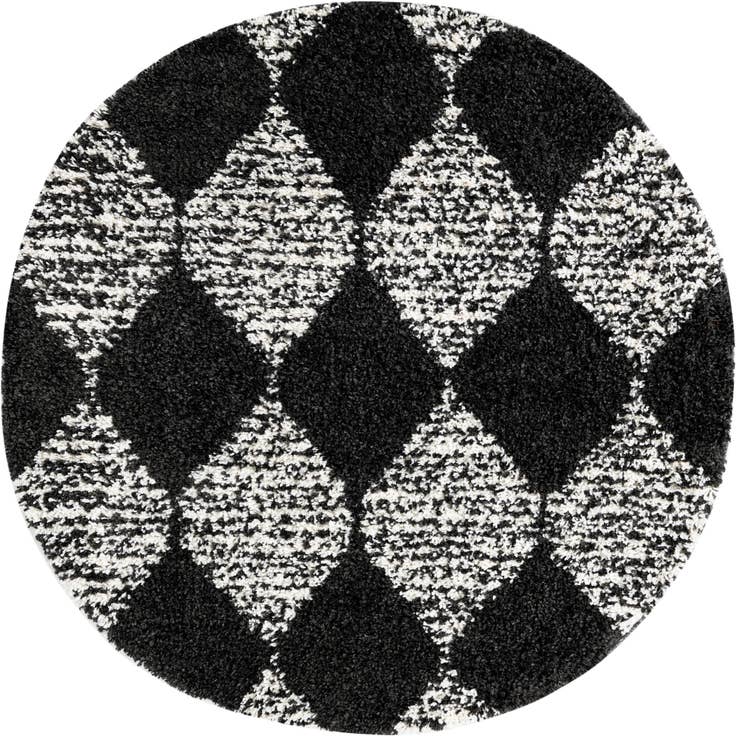 Detail image of 5' 3 x 5' 3 Serenity Shag Round Rug