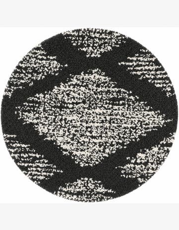 4' x 4' Serenity Shag Round Rug