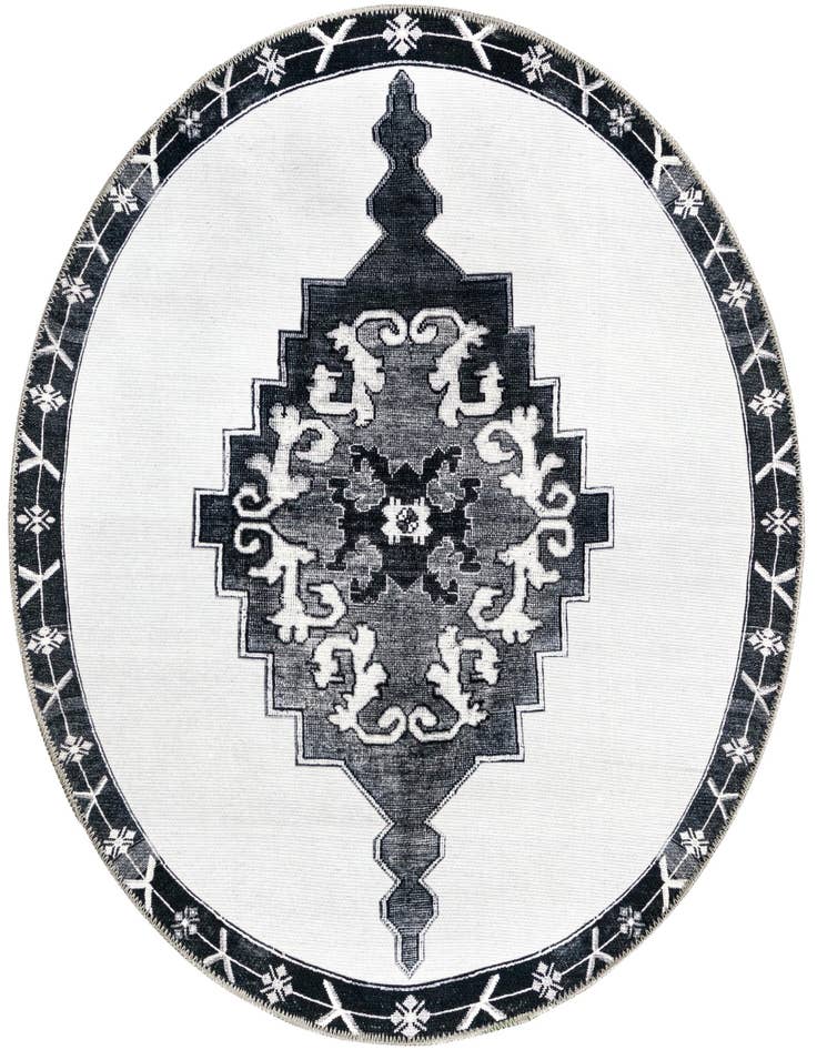 Detail image of 3' 6 x 3' 6 Washable Timeless Round Rug