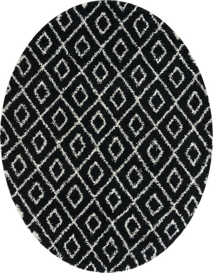 Detail image of 10' x 10' Trellis Shag Round Rug