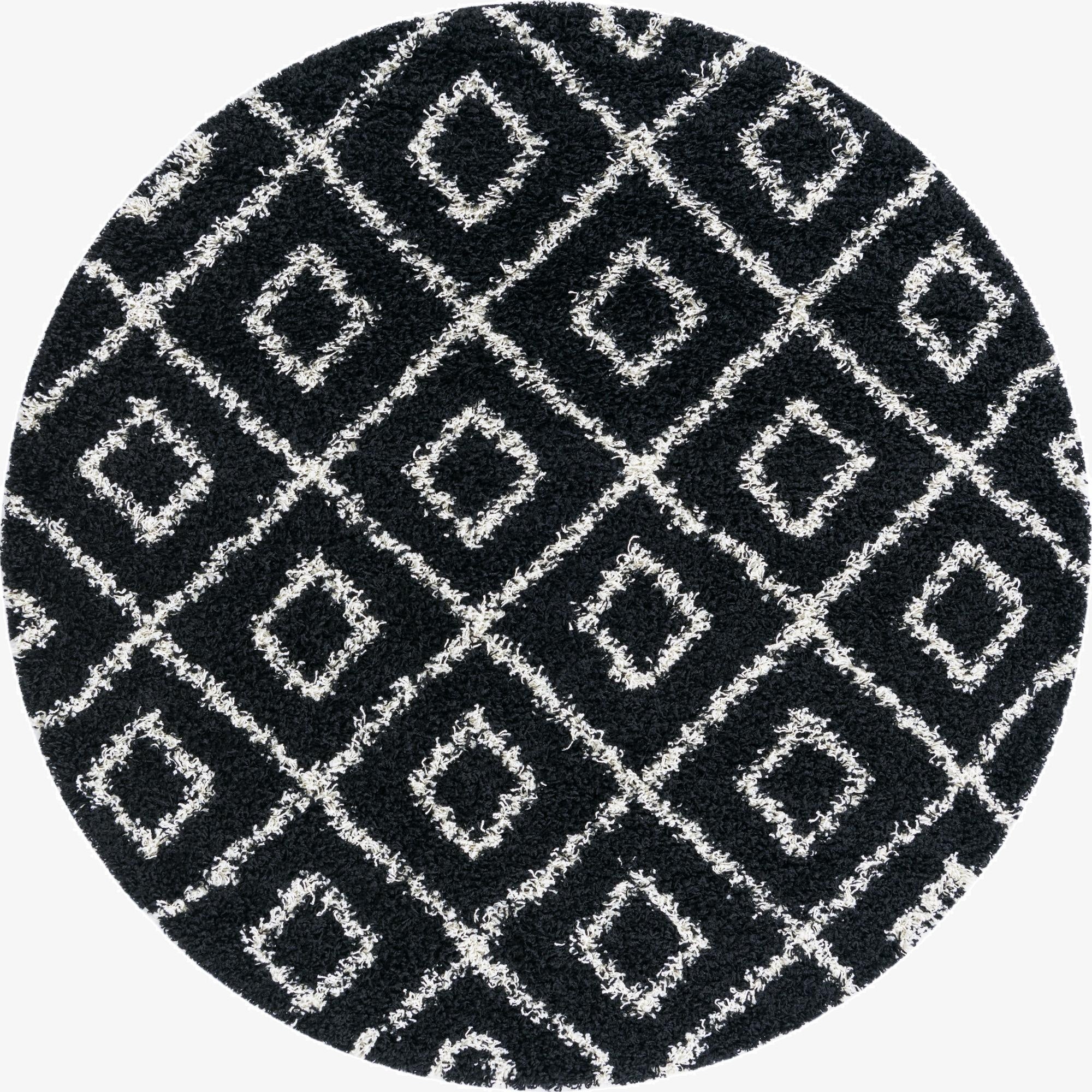 6' x 6' Trellis Shag Round Rug