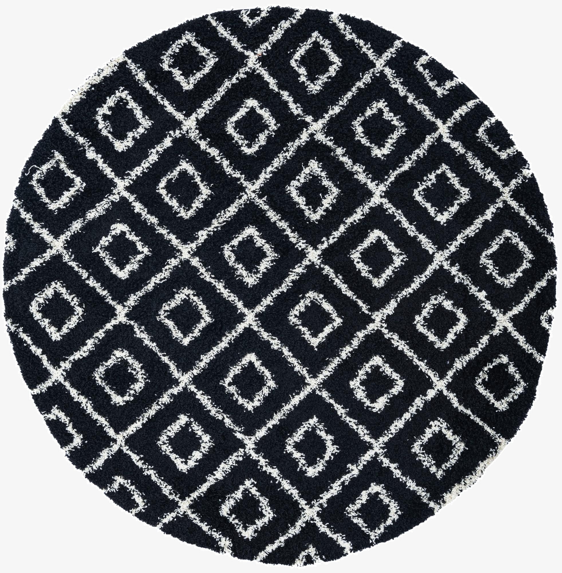 Primary image 7' 10 x 7' 10 Trellis Shag Round Rug