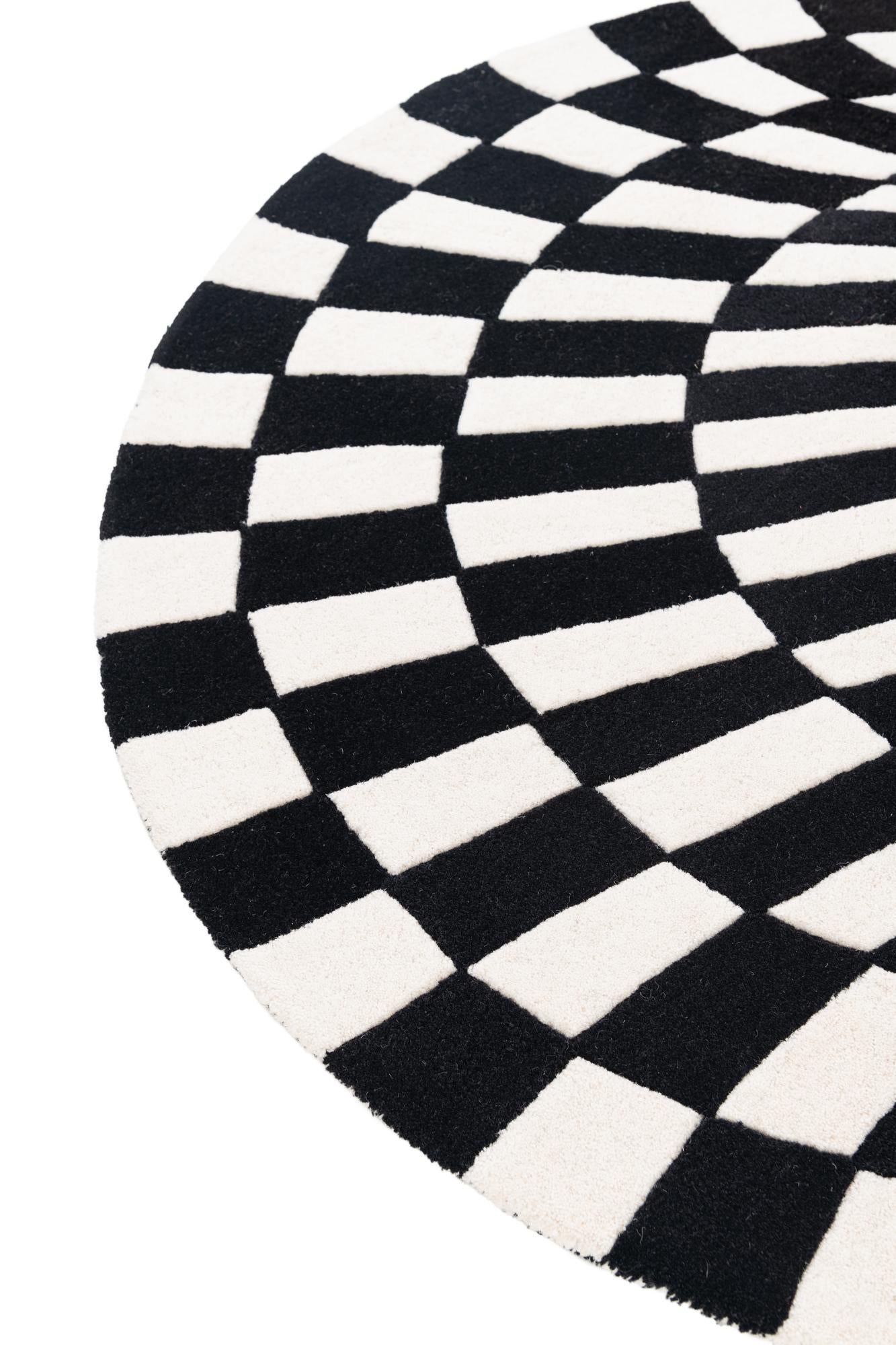 4' x 4' Vortex Wool Round Rug
