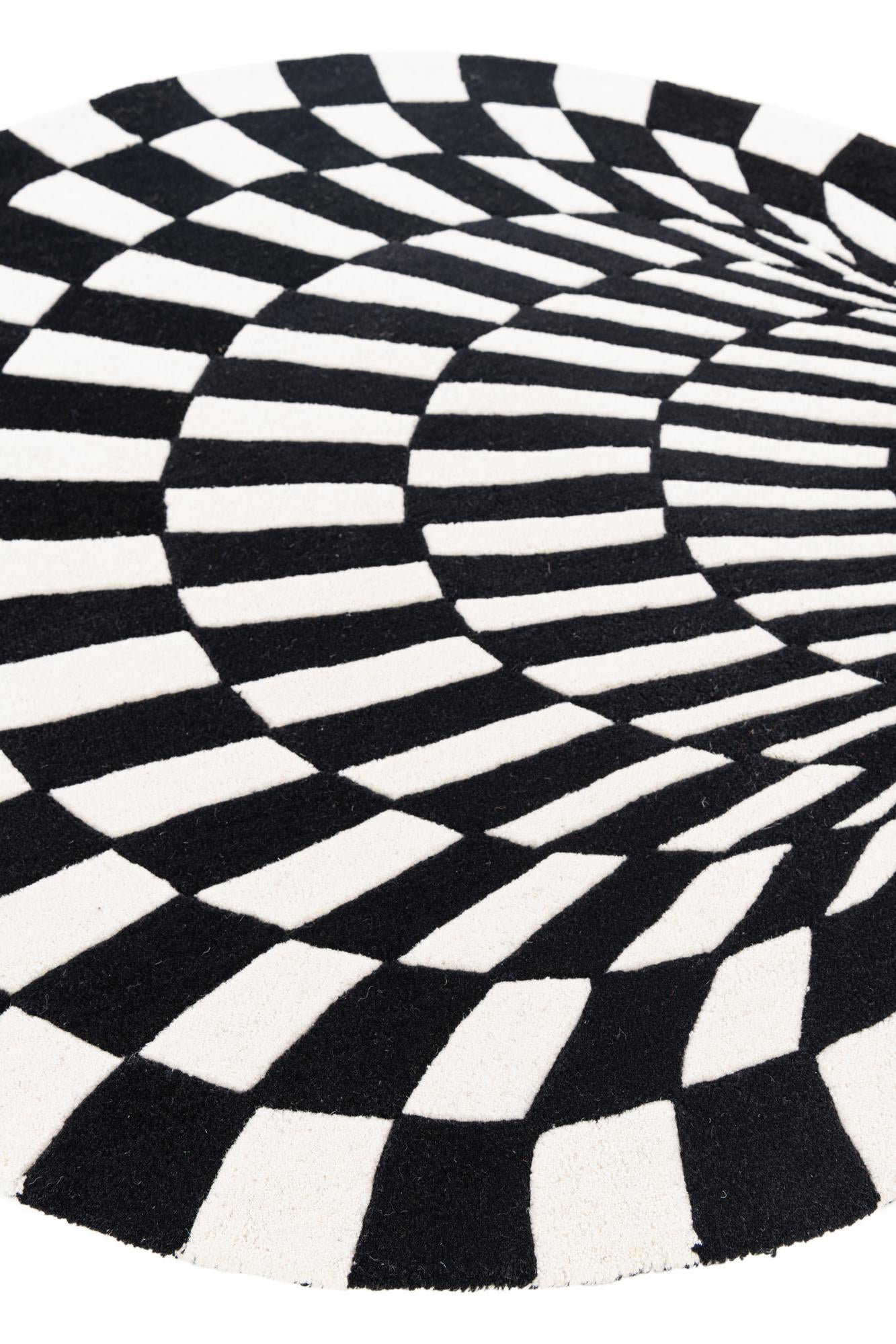 4' x 4' Vortex Wool Round Rug