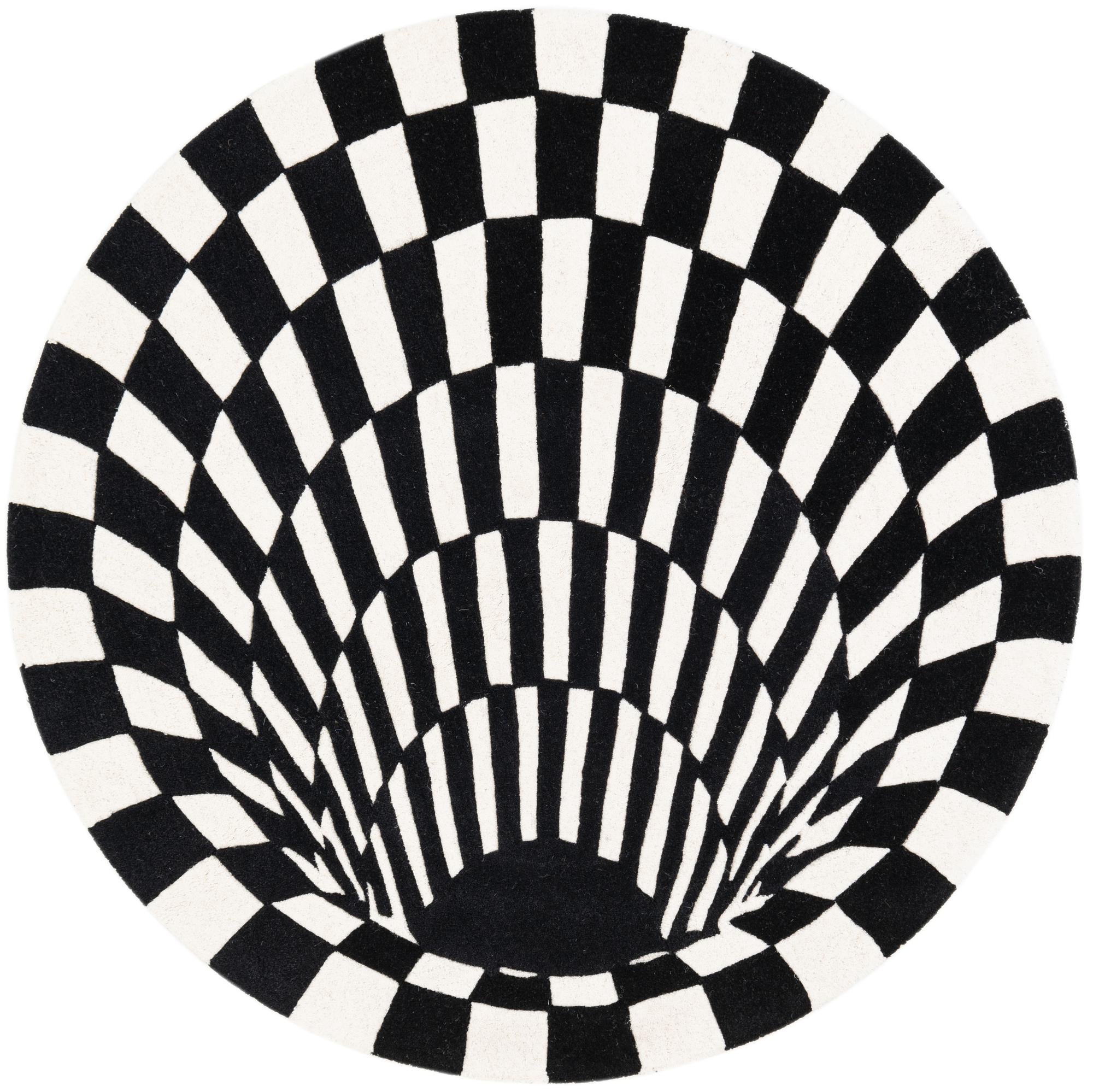 4' x 4' Vortex Wool Round Rug