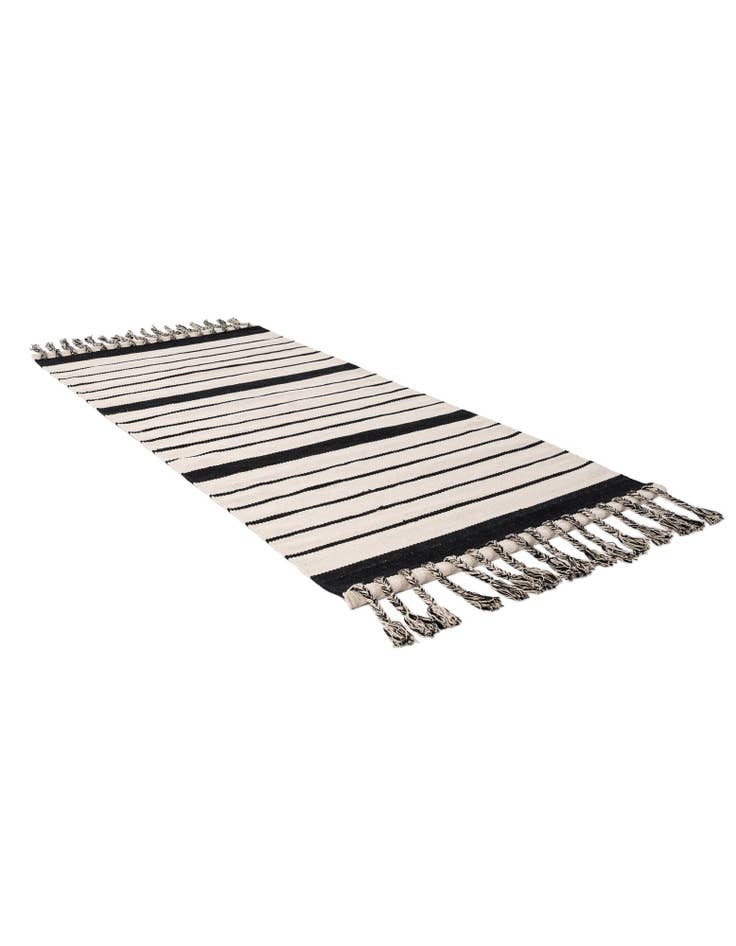 Detail image of 3' 1 x 6' 7  Hand Woven Chindi Cotton Runner Rug