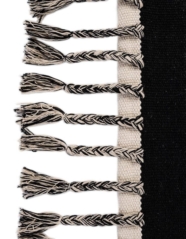 Detail image of 3' 1 x 6' 7  Hand Woven Chindi Cotton Runner Rug