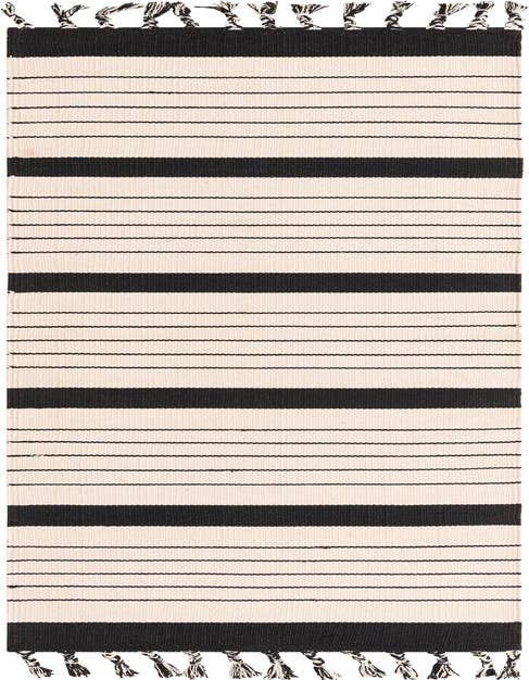 Detail image of 2' 7 x 10' Hand Woven Chindi Cotton Runner Rug