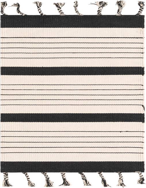 Detail image of 2' 2 x 6' 1 Hand Woven Chindi Cotton Runner Rug