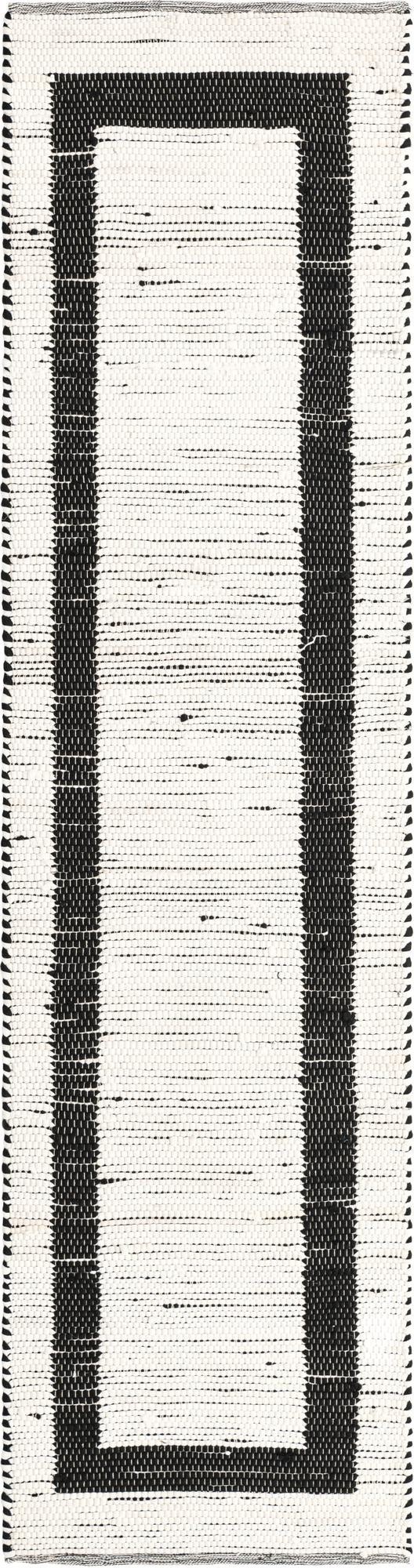 2' 7 x 10' Hand Woven Chindi Jute Runner Rug