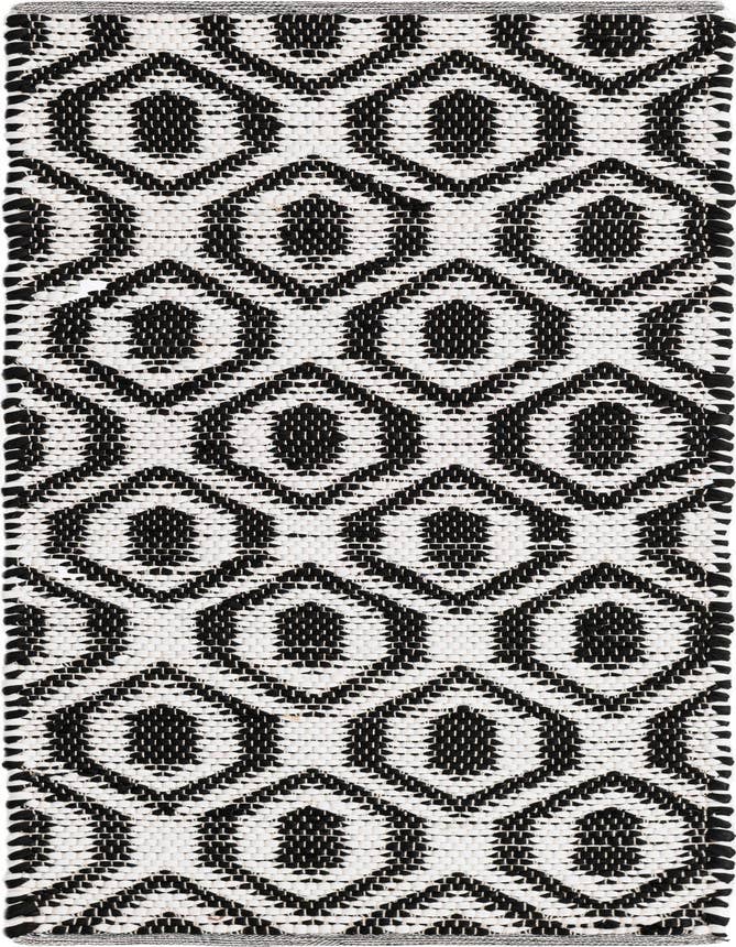 Detail image of 2' 2 x 6' 1 Hand Woven Chindi Jute Runner Rug