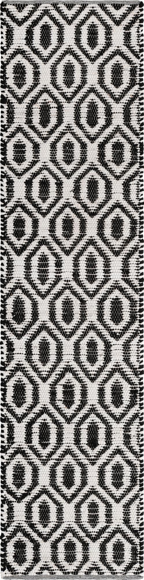 2' 7 x 10'  Hand Woven Chindi Jute Runner Rug