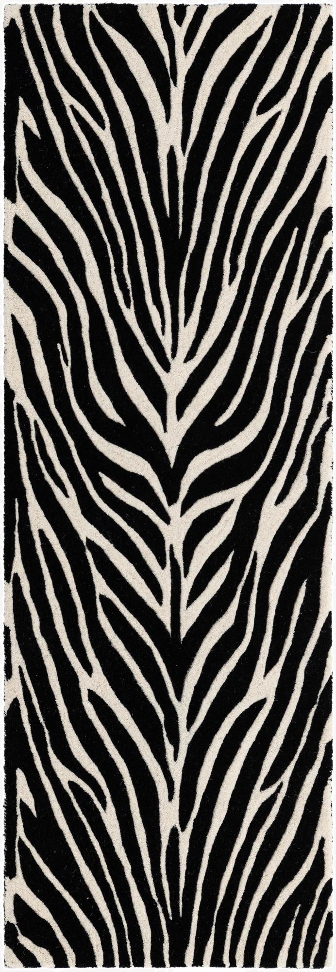 2' x 6' 1 Hand Tufted Safari Wool Runner Rug