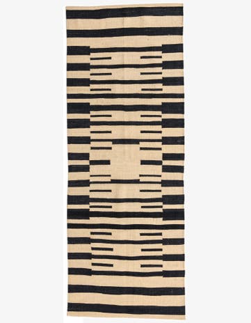 2' 10 x 7' 9 Hand Woven Kilim Modern Wool Runner Rug