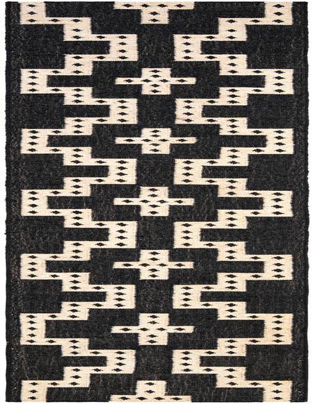 Detail image of 2' 7 x 12' Hand Woven Kilim Wool Runner Rug