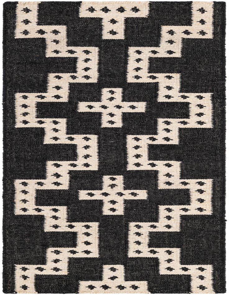 Detail image of 2' x 6' 1 Hand Woven Kilim Wool Runner Rug