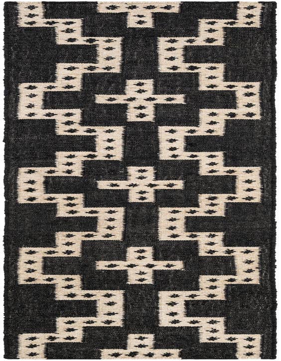 Detail image of 2' x 8' Hand Woven Kilim Wool Runner Rug
