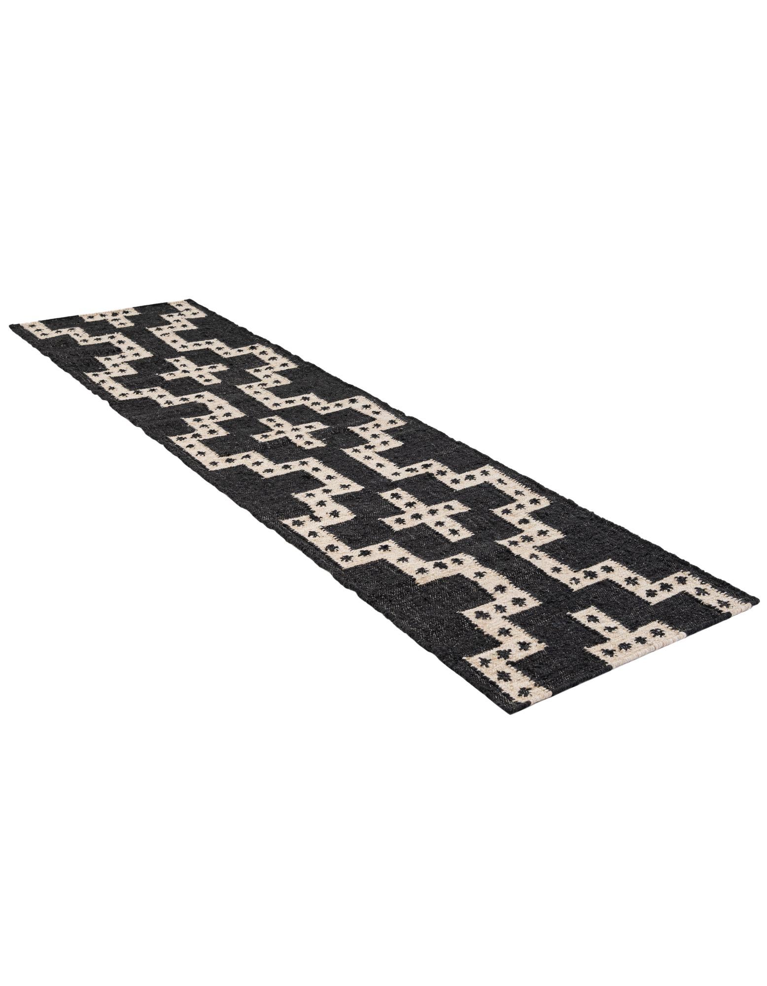 2' x 8' Hand Woven Kilim Wool Runner Rug