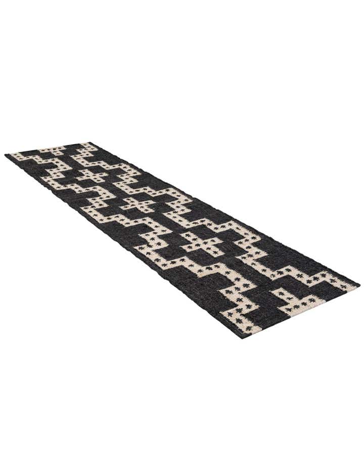 2' x 8' Hand Woven Kilim Wool Runner Rug