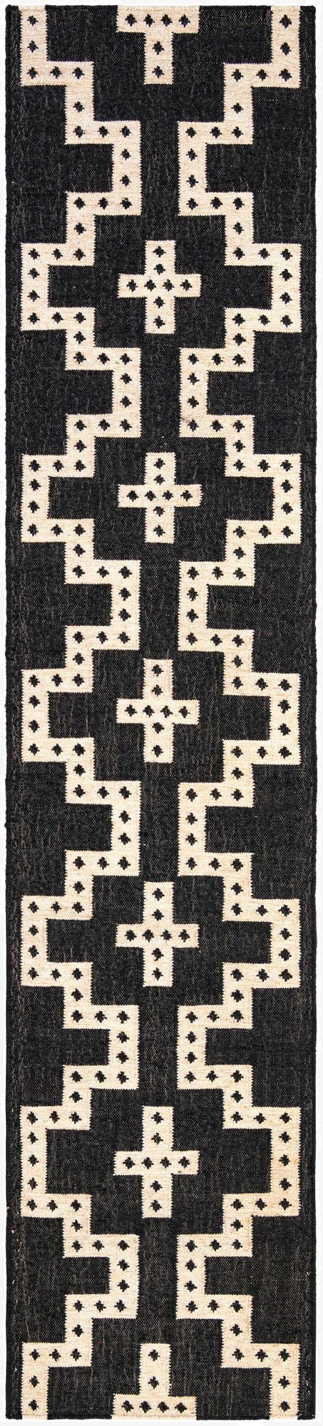 2' 7 x 12'  Hand Woven Kilim Wool Runner Rug