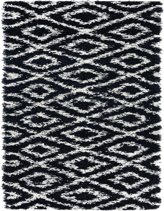 Detail image of 2' x 8' Lattice Shag Runner Rug