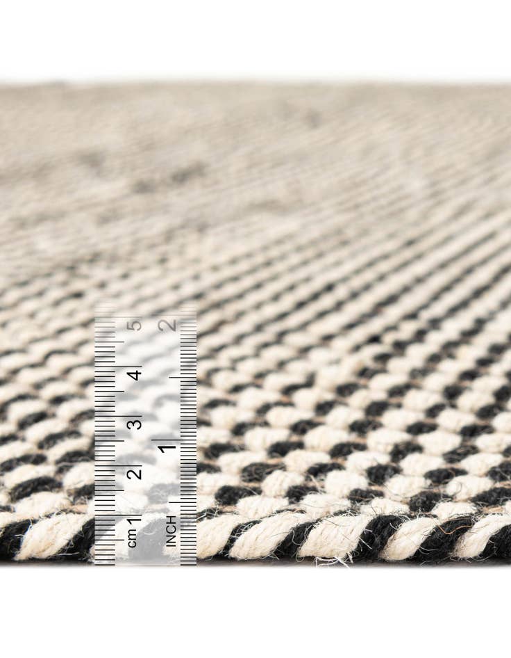 Detail image of 2' x 4' 1  Hand Woven Laurel Handwoven Jute Runner Rug