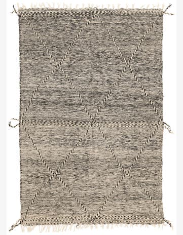 5' 4 x 9' 6 Hand Knotted Moroccan Wool Runner Rug