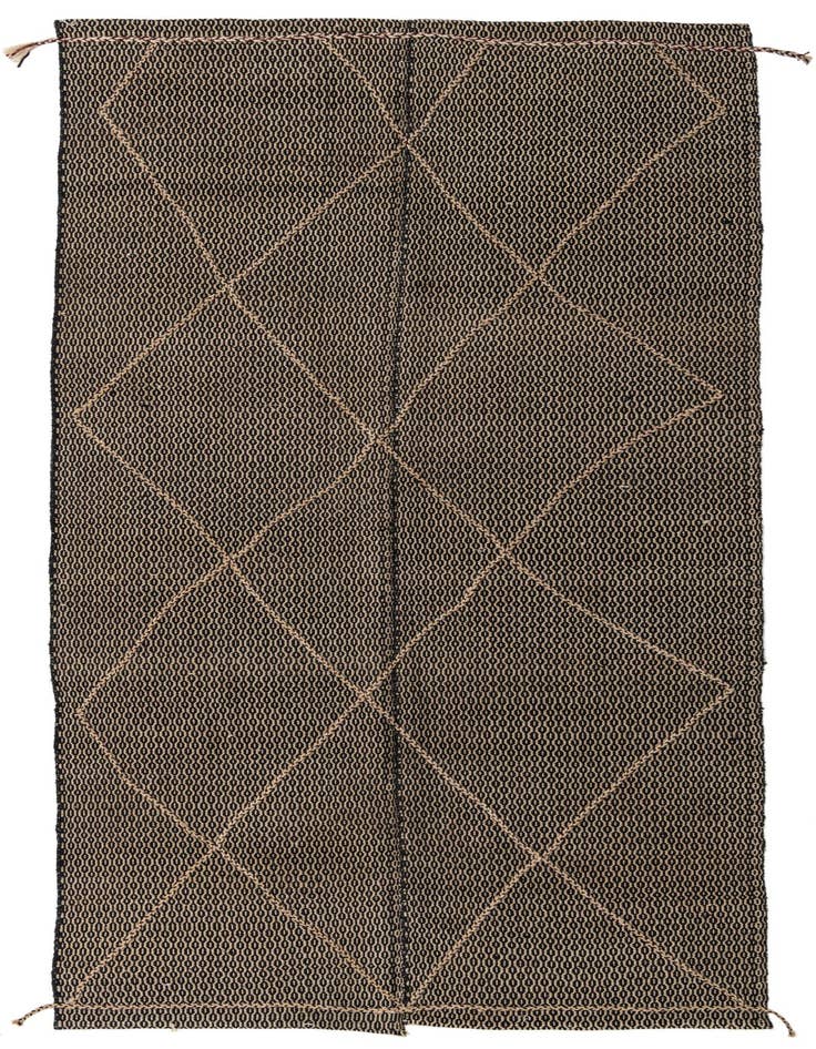 Detail image of 5' 6 x 11' 9 Hand Knotted Moroccan Wool Runner Rug