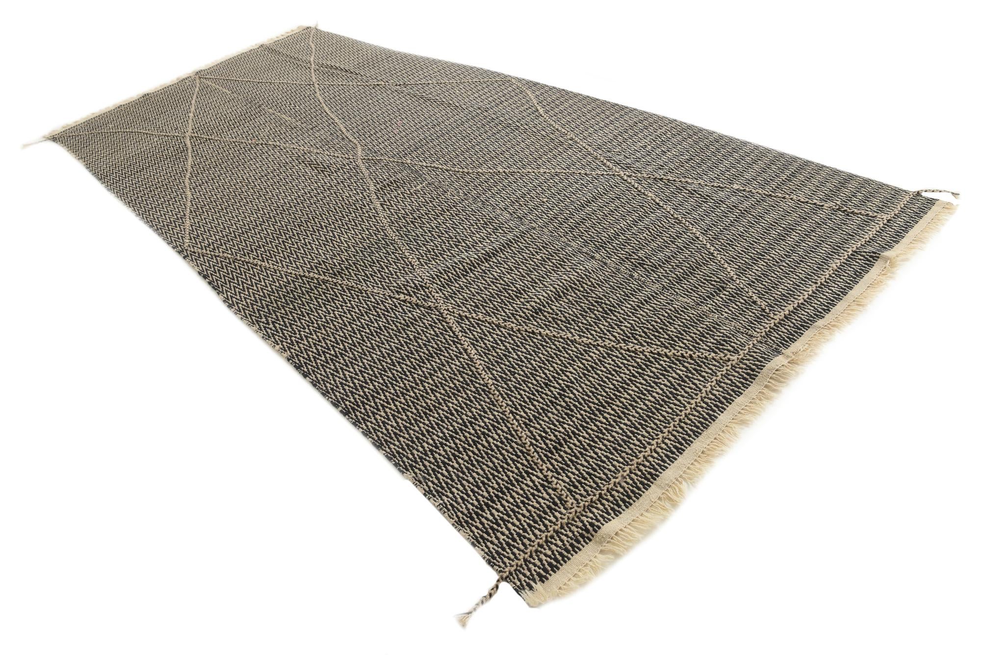6' 6 x 14' 5 Hand Knotted Moroccan Wool Runner Rug