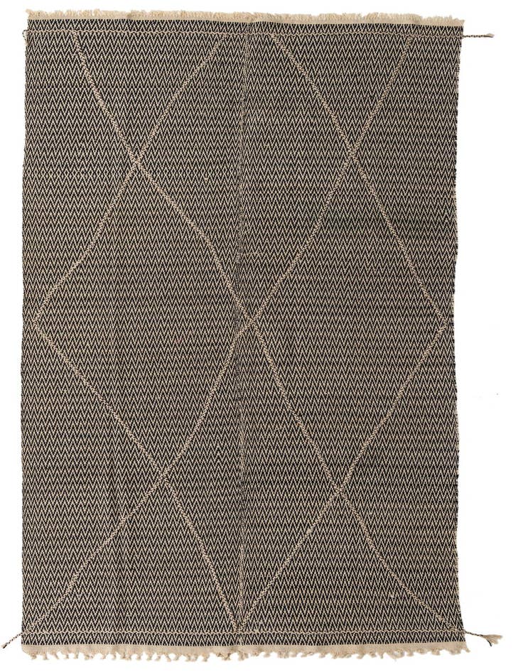 Detail image of 6' 6 x 14' 5 Hand Knotted Moroccan Wool Runner Rug