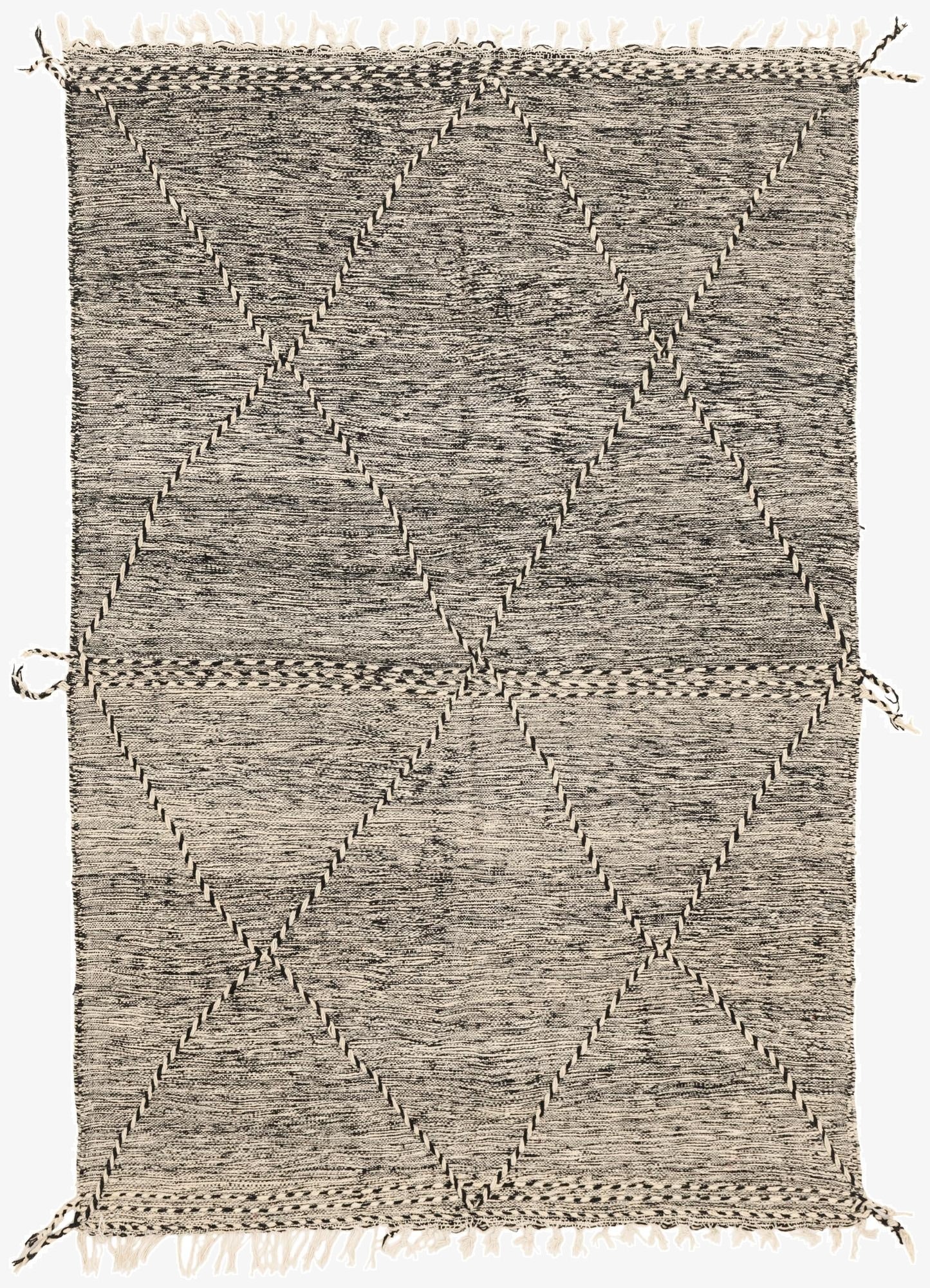 5' 4 x 9' 6  Hand Knotted Moroccan Wool Runner Rug