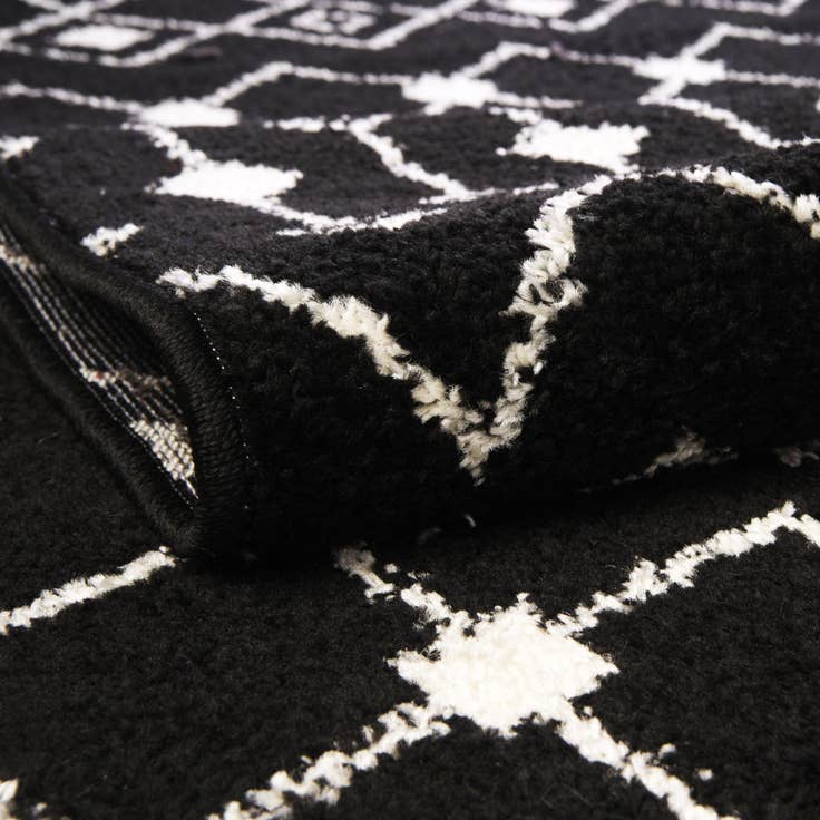 Detail image of 2' 7 x 10' Moroccan Trellis Runner Rug