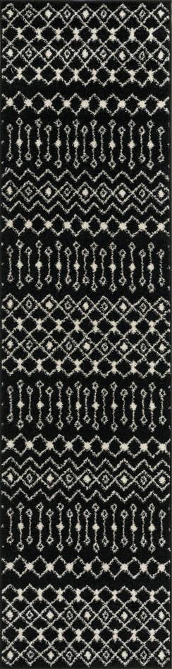 Detail image of 2' 7 x 10' Moroccan Trellis Runner Rug