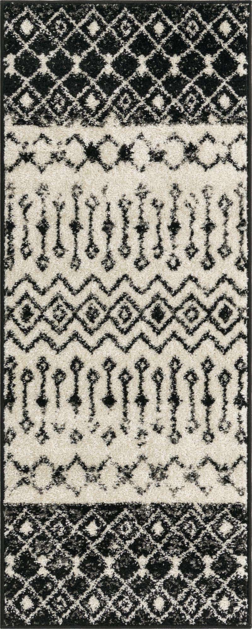 2' x 5' 3 Moroccan Trellis Runner Rug