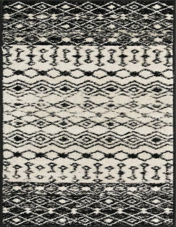 Detail image of 2' x 7' Moroccan Trellis Runner Rug