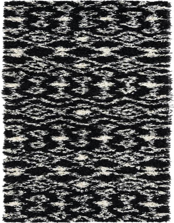 Detail image of 2' x 8' Moroccan Trellis Shag Runner Rug