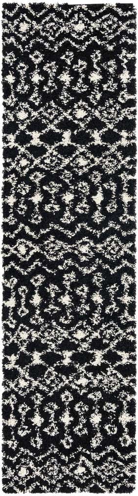 2' 7 x 10' Moroccan Trellis Shag Runner Rug