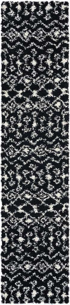 2' 7 x 12' Moroccan Trellis Shag Runner Rug