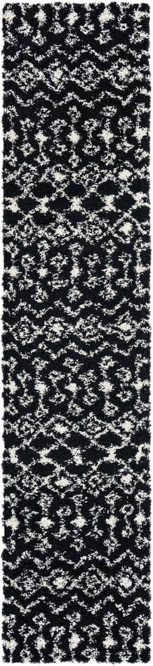 Detail image of 2' 7 x 12' Moroccan Trellis Shag Runner Rug
