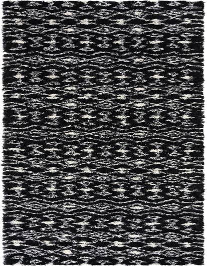 Detail image of 3' 3 x 16' 5 Moroccan Trellis Shag Runner Rug
