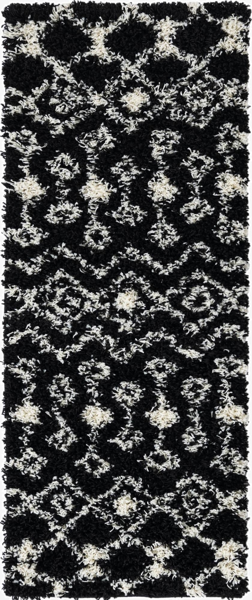 Primary image 2' x 5' Moroccan Trellis Shag Runner Rug