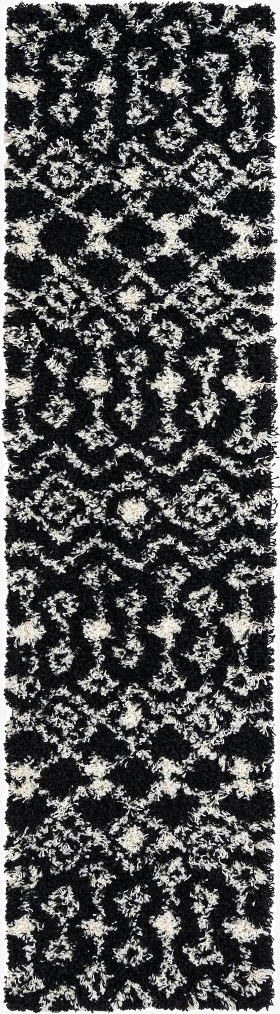 Primary image 2' x 8' Moroccan Trellis Shag Runner Rug