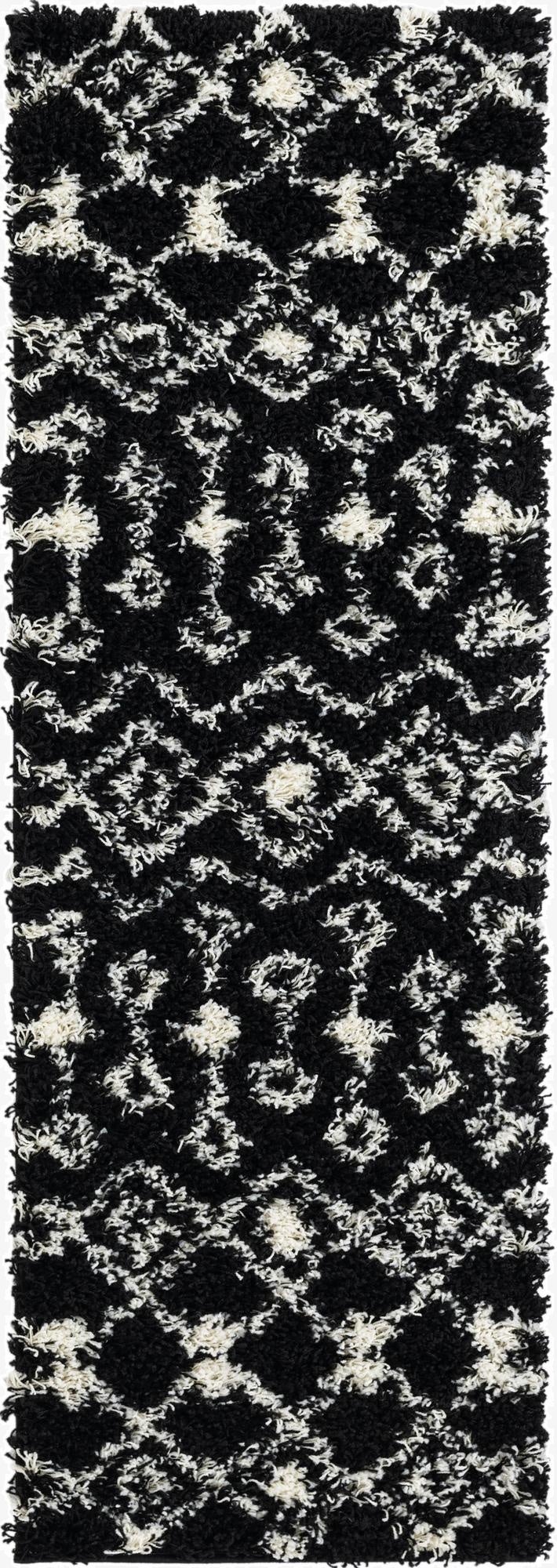 2' x 6' Moroccan Trellis Shag Runner Rug