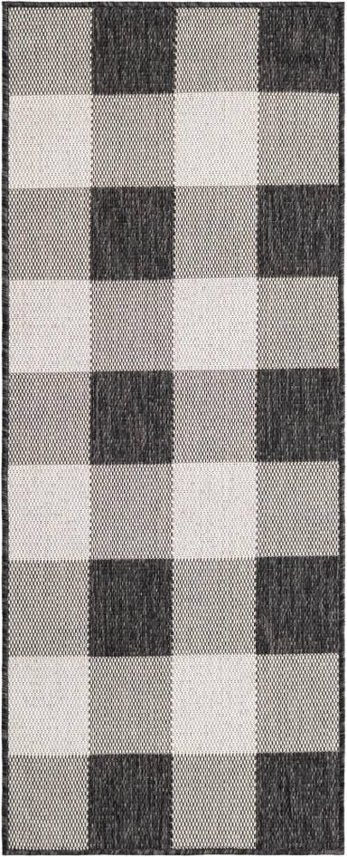 Detail image of 2' x 5' 3 Easy-Clean Checkered Indoor / Outdoor Runner Rug